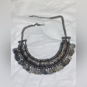 Metallic necklace with many metallic coins 🪙